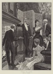 Wachten op het diner